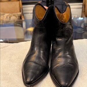 Isabel Marant Sleek Black Leather Booties